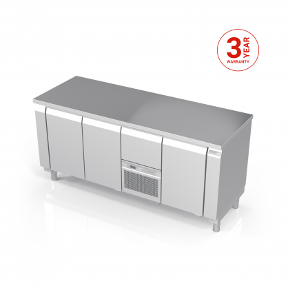 Kühltisch, 3½ Abteile, höhenverstellbar